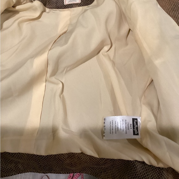 Free People Snake-Embossed Faux Leather Jacket - Picture 7 of 8